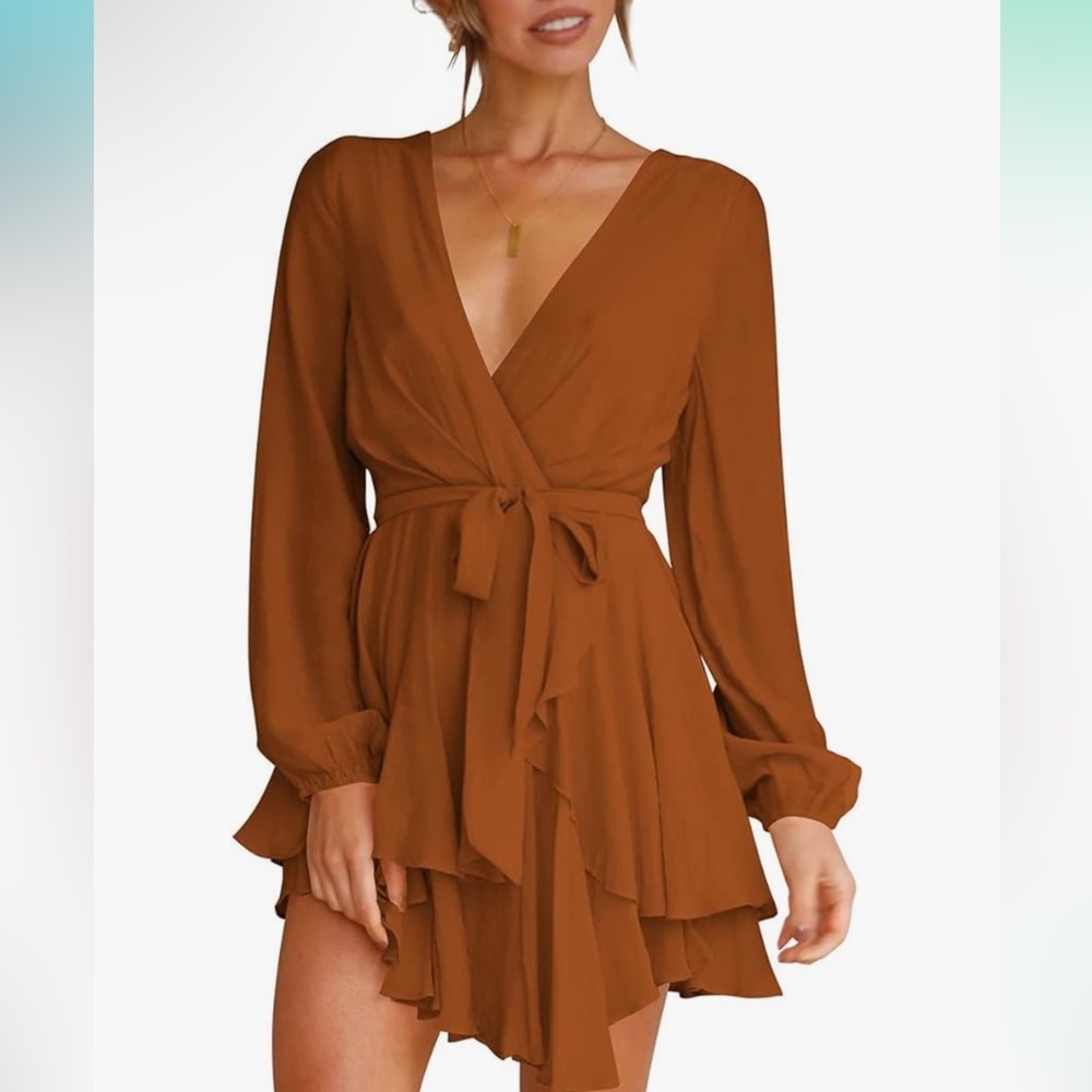 Brown/orange dress